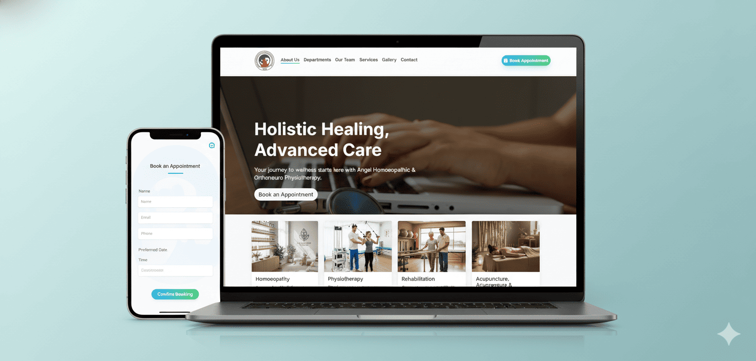 Angel Homoeopathic & Orthoneuro Physiotherapy Website