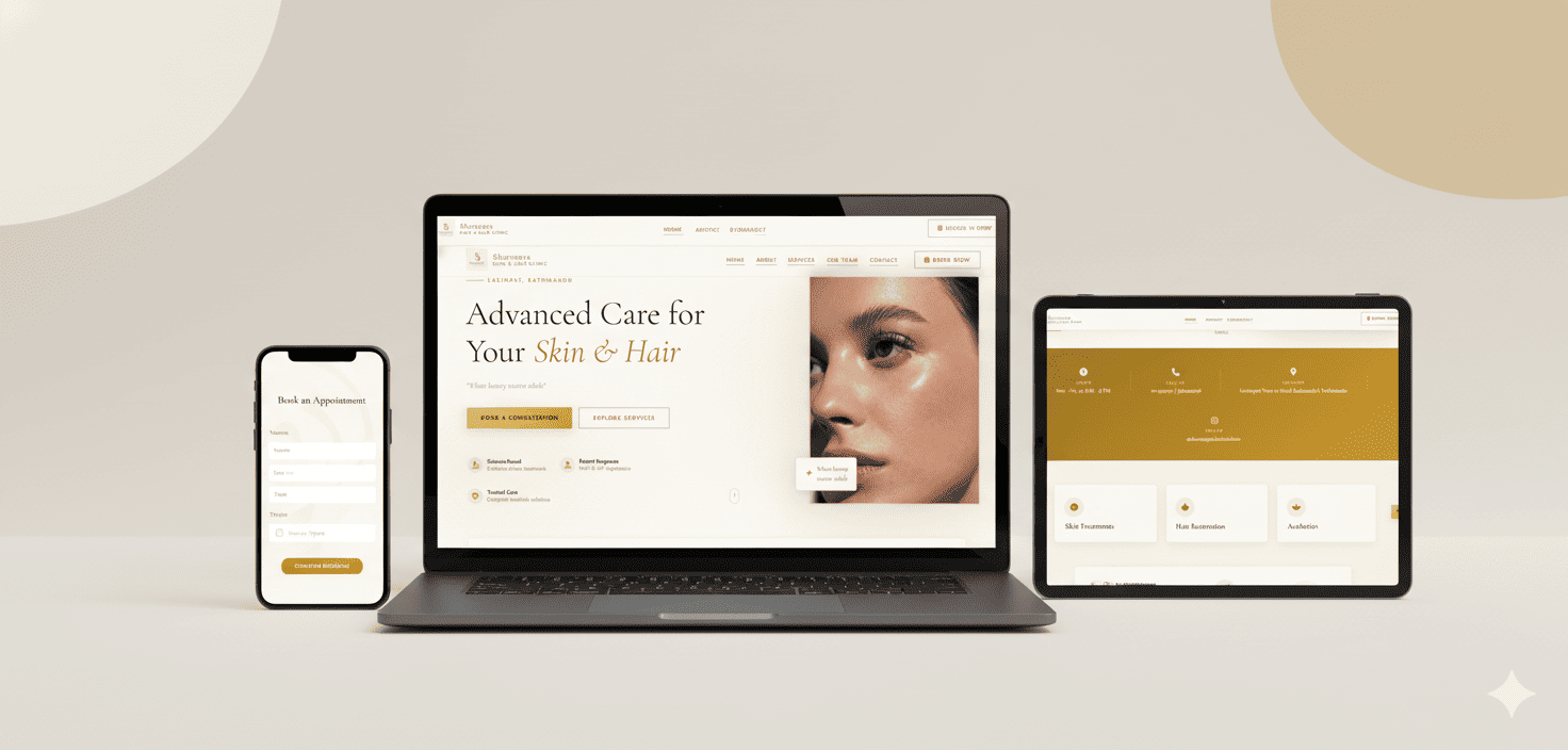 Sharvaaya Skin & Hair Clinic – Premium Medical Website