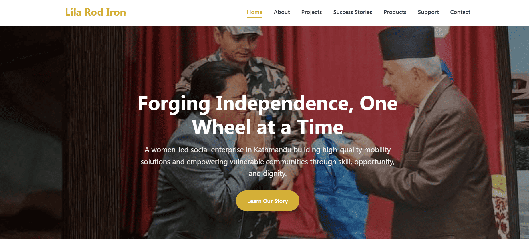 Lila Rod Iron Furniture - Dynamic CMS Website