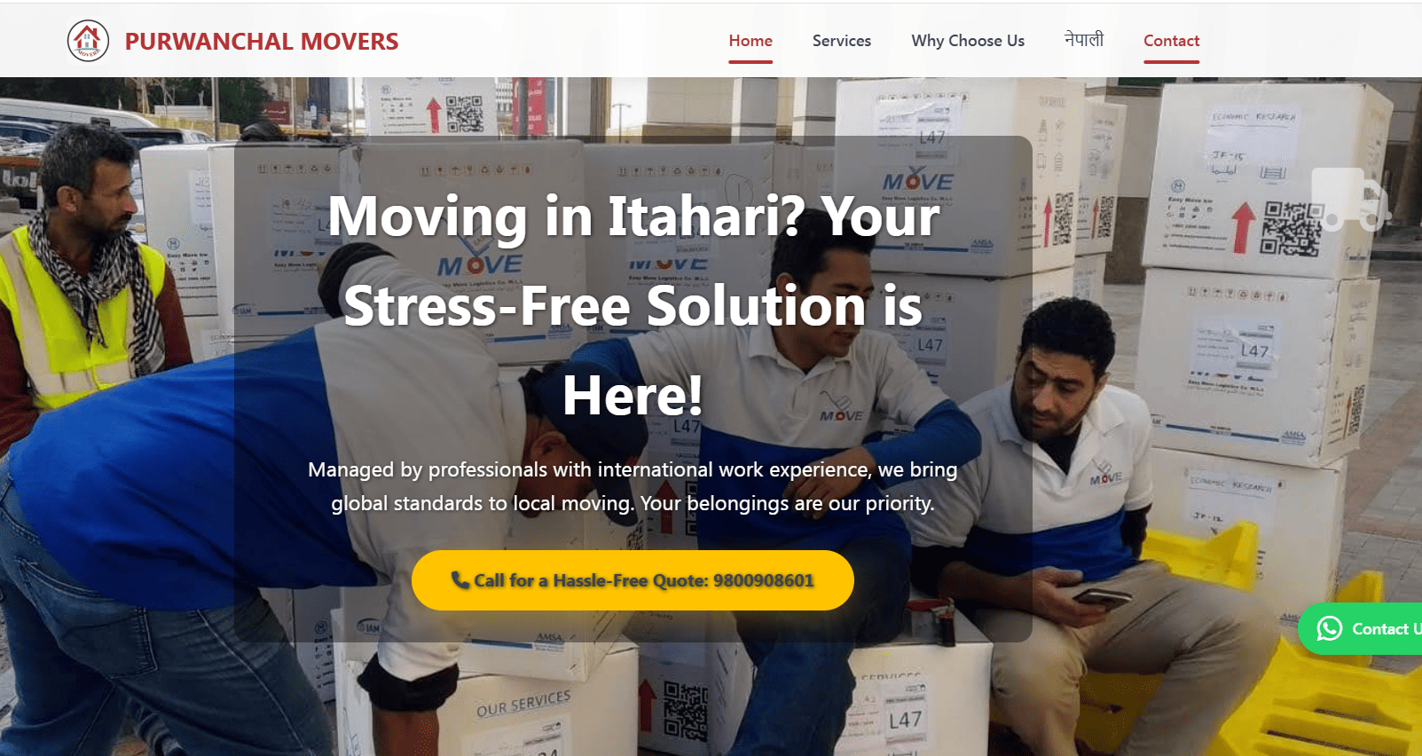 Establishing a Digital Identity for Itahari's Premier Movers