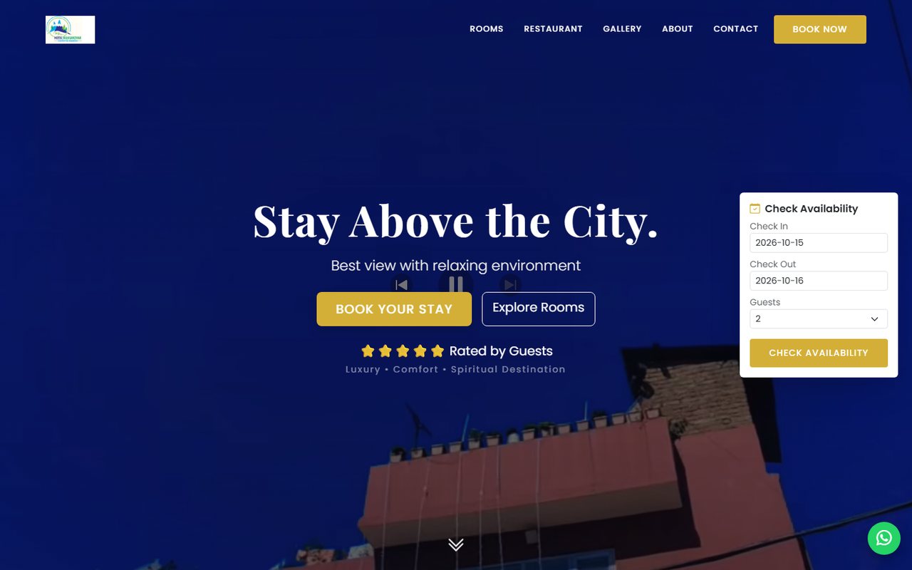 Hotel Mansarovar - Complete Hotel Management System & Website
